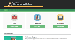 Desktop Screenshot of marketingwithdan.com